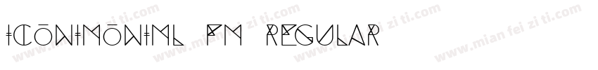 Iconimoniml5FM Regular字体转换